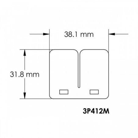 V-FORCE 3P412M : Láminas  de carbono para caja de láminas V-Force 3R