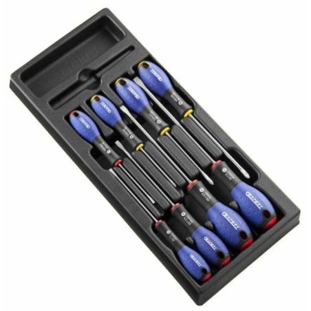 EXPERT E194940 : Módulo de 8 destornillador estrella/ranurado EXPERT - Bandeja de plastico