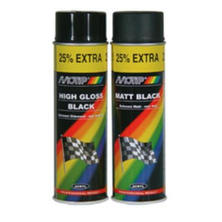 MOTIP 04001 : Pintura MOTIP negro satinado 500ML