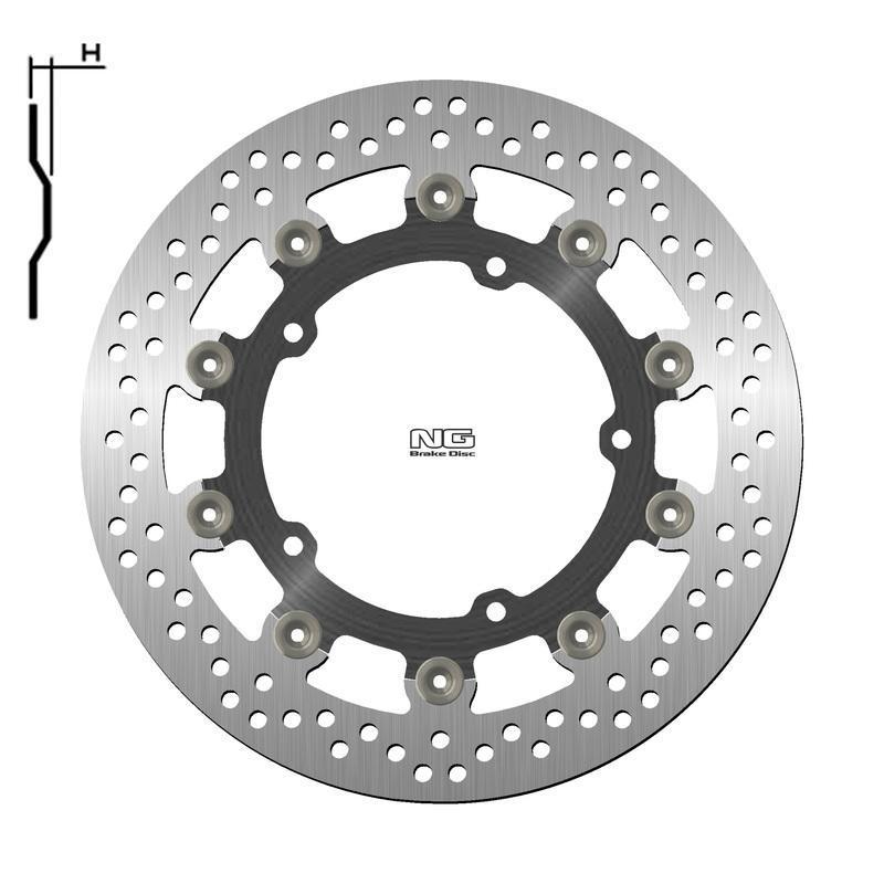 NG BRAKE DISC 1786G : Disco de freno NG BRAKES redondo flotante