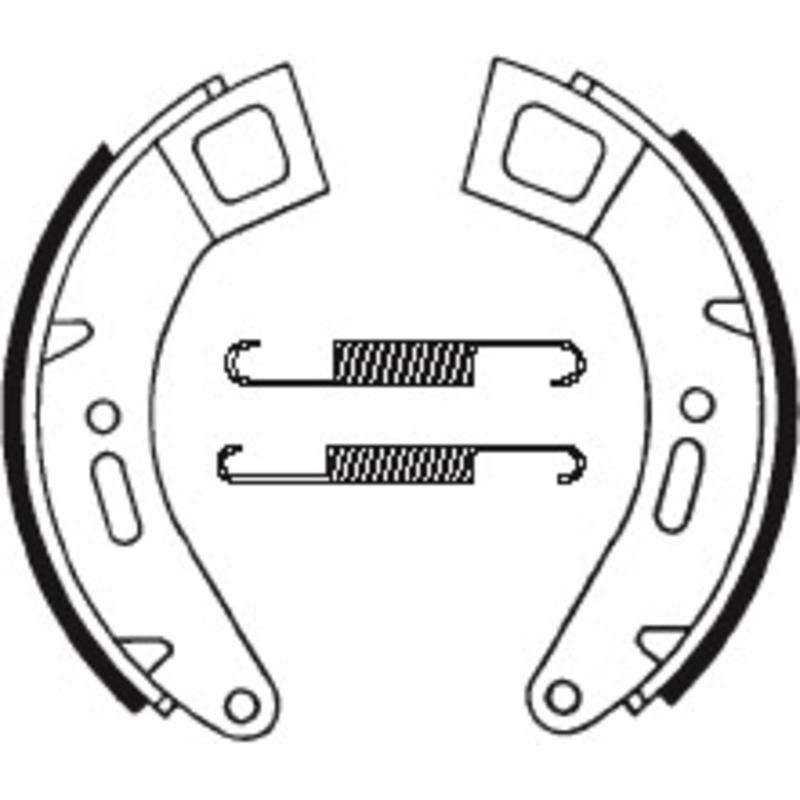 TECNIUM BA184 : Zapatas de freno Tecnium BA184