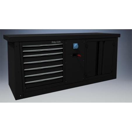 BIKE LIFT MF-BL2000+M1+M8+M10 : MUEBLE 2M 7 CAJONES/AIRE-ELECTRICIDAD/ARMARIO BIKE LIFT - MF-BL2000+M1+M8+M10
