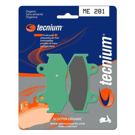 TECNIUM ME281 : Pastillas de freno Tecnium Scooter orgánicas ME281