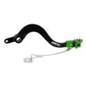 RFX FXRB2010099GN : Pedal de freno trasero RFX Pro FT (negro/verde) - Kawasaki KXF250