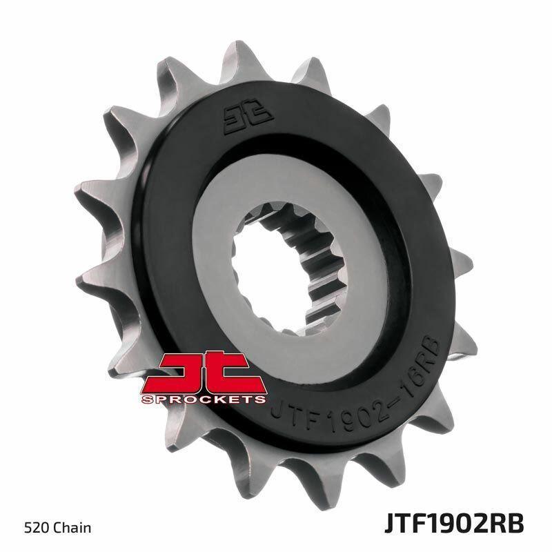 JT SPROCKETS JTF1902.17RB : Piñón con goma anti-ruido JT SPROCKETS acero 1902 - 520