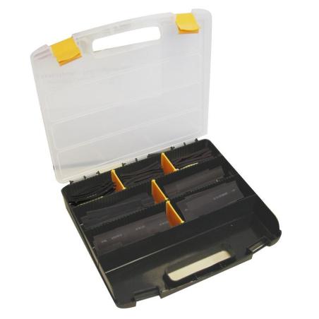 BIHR A0016429 : Maleta de 119 manguitos de tubo termorretráctil  Ø3,2mm 10cm negro