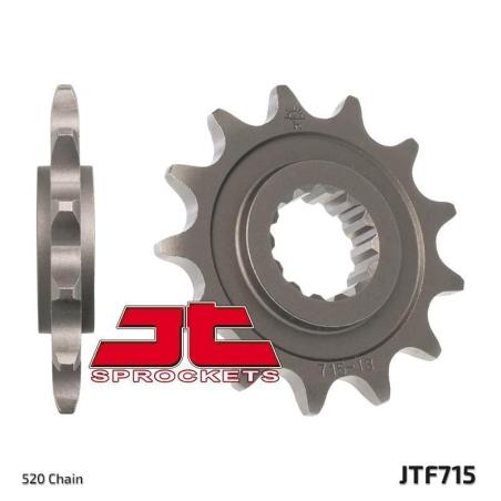 JT SPROCKETS JTF715.12 : Piñón JT SPROCKETS acero estándar 715 - Paso 520