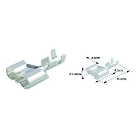 TOURMAX ETP-05 : Terminal de cable doble hembra universal redonda TOURMAX