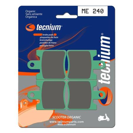 TECNIUM ME240 : Pastillas de freno Tecnium Scooter orgánicas ME240