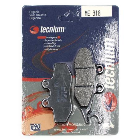 TECNIUM ME318 : Pastillas de freno Tecnium Scooter orgánicas ME318