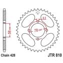 JT SPROCKETS JTR810.46 : Corona JT 810 acero 46 dientes