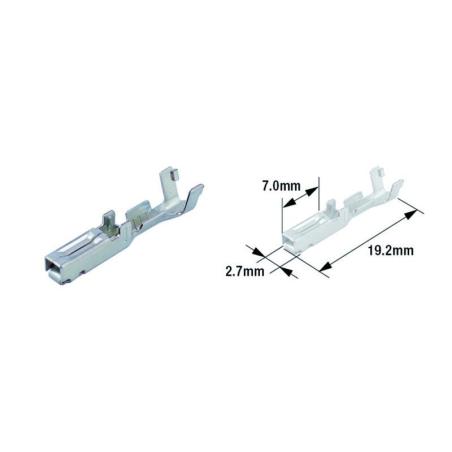 TOURMAX ETP-73 : Bolsa de 50 Terminales de cable hembra TOURMAX tipo 070 (FRY)