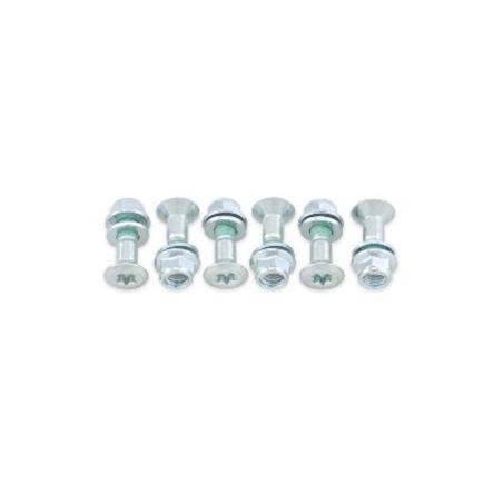 BOLT 2008-HS.EU : Pack de 6 Tornillos de corona Bolt Plata - cabeza Torx