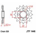 JT SPROCKETS JTF1446.13 : Piñón JT de acero KX250 F 06-19 13 dientes