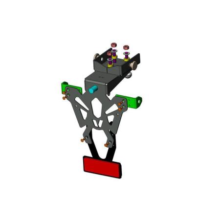 V PARTS C8-SPY016 : Portamatrículas Yamaha YZF-R1 negro