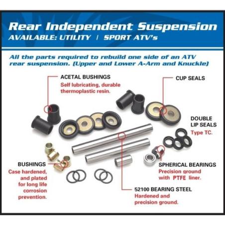 ALL BALLS 50-1170 : Kit de reparacion de triangulo ATV All Balls