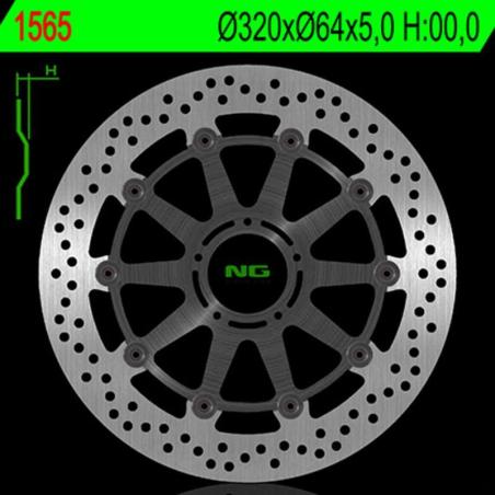 NG BRAKE DISC 1608 : Disco de freno NG BRAKES redondo fijo