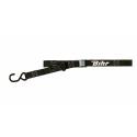 BIHR L27-031K/K : Correas con hebilla  bicolores BIHR negro