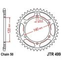 JT SPROCKETS JTR499.40ZBK : Corona JT 499 de zinc negro con 40 dientes