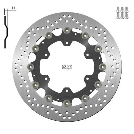 NG BRAKE DISC 1137G : Disco de freno NG BRAKES redondo flotante