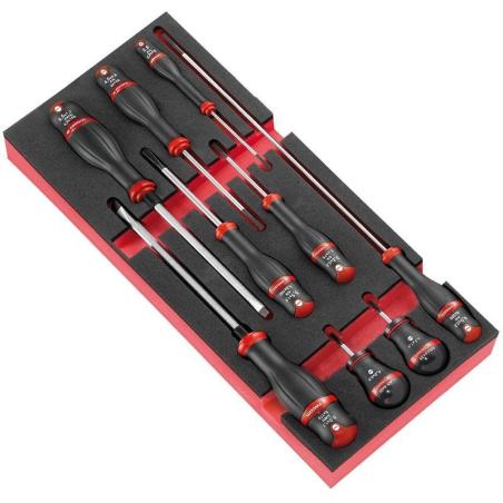 FACOM MODM.AT4 : Módulo de 9 destornilladores de punta plana FACOM Protwist®