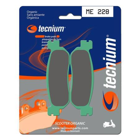 TECNIUM ME228 : Pastillas de freno Tecnium Scooter orgánicas ME228