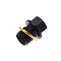 TECNIUM L35-64320A : Tapón de vaciado de aceite TECNIUM no magnético alu negro M10 x 1,50 x 14