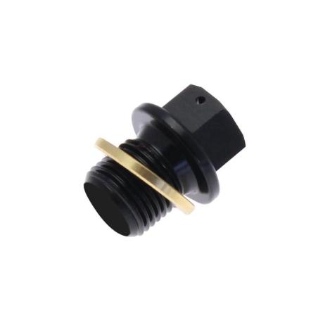 TECNIUM L35-64320A : Tapón de vaciado de aceite TECNIUM no magnético alu negro M10 x 1,50 x 14
