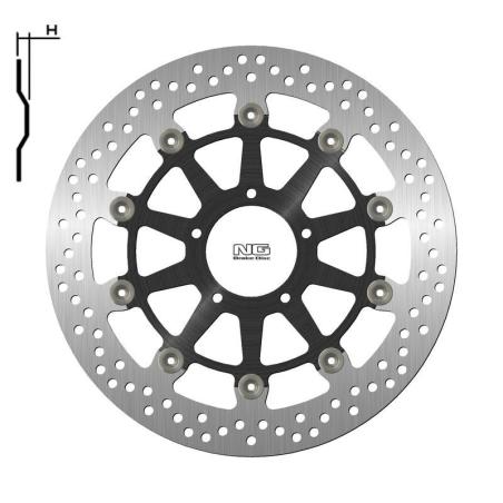 NG BRAKE DISC 1796G : Disco de freno NG BRAKES redondo flotante