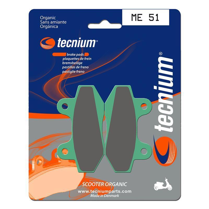 TECNIUM ME51 : Pastillas de freno Tecnium Scooter orgánicas ME51