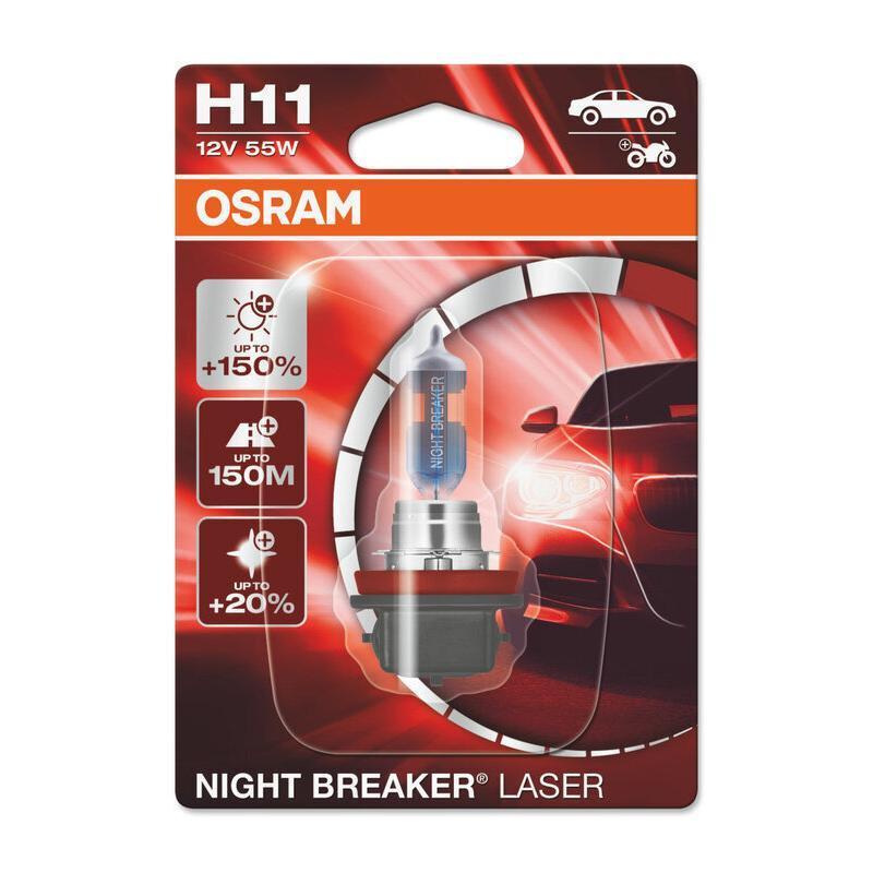 OSRAM 64211NL-01B : Bombilla OSRAM Night Breaker Laser H11 12V/55W - X1