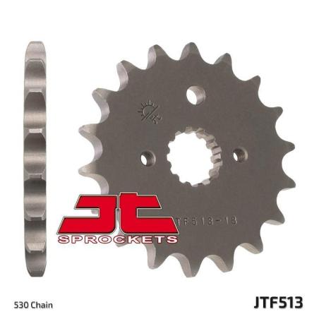 JT SPROCKETS JTF513.13 : Piñón JT de acero Kaw/Suz/Yam 13 dientes