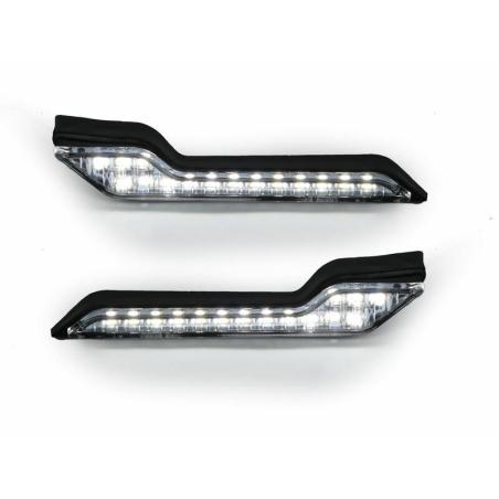 BARKBUSTERS LED-002-02-WH : Kit luces de posición LED luz blanca, paramanos Barkbusters VPS,STORM
