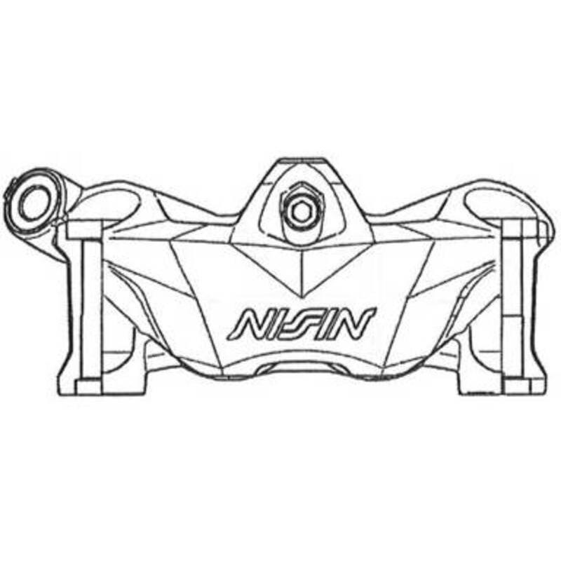 NISSIN N4RC-108MBL : Pinza de freno radial izquierda NISSIN 4 pistones