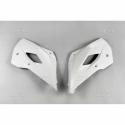 UFO HU03379#041 : Plásticos laterales de radiador UFO blanco Husqvarna TC85