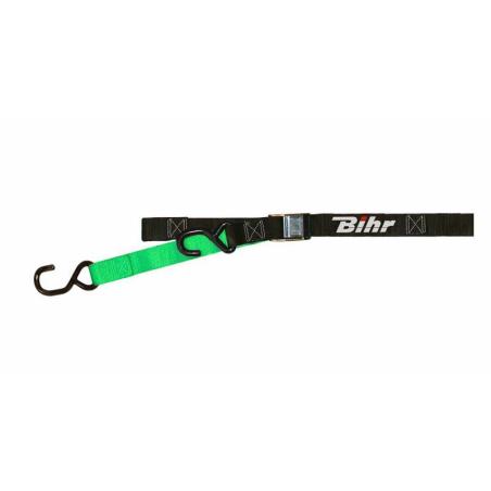 BIHR L27-031K/G : Correas con hebilla  bicolores BIHR negro/verde