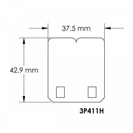 V-FORCE 3P411H : Láminas  de carbono para caja de láminas V-Force 3R
