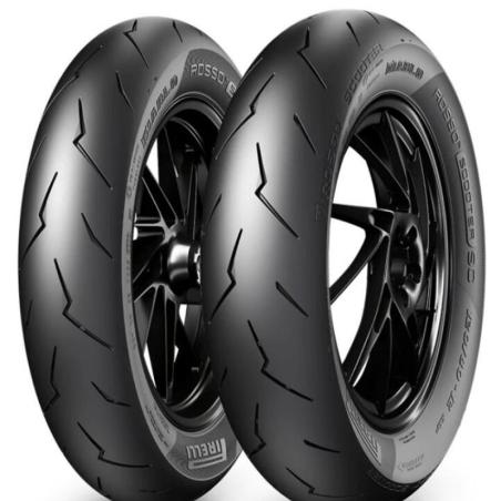 PIRELLI 3626100 : Neumático PIRELLI DIABLO ROSSO SCOOTER SC Racing 120/80-12 M/C 55P TL