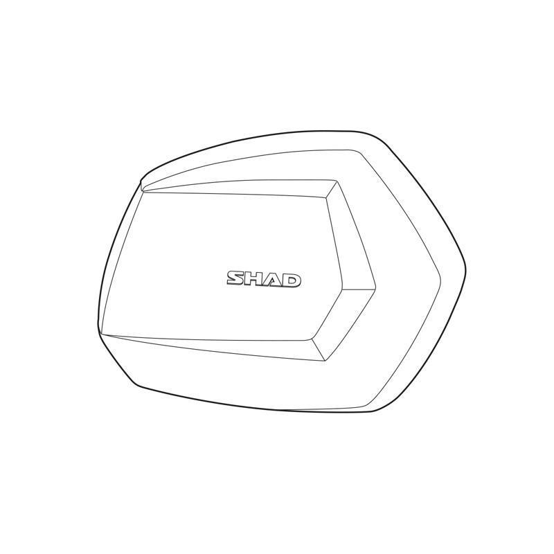 SHAD D1B35TRR : RE. TAPA DER. ALU SH35