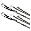 RFX FXTD3000055BK : Correas de amarre RFX Race Series 1.0 (gris/negro) con bucle adicional y clip de mosquetón