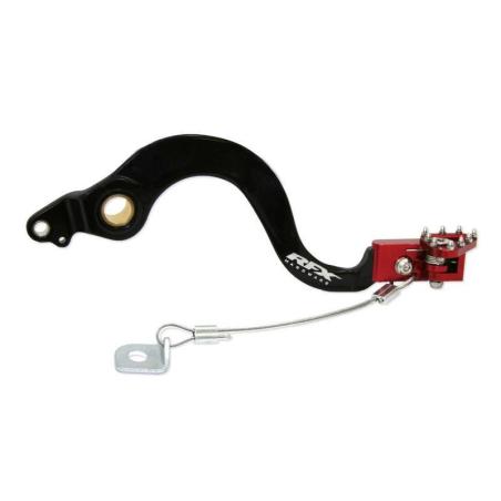 RFX FXRB1030099RD : Pedal de freno trasero RFX Pro FT (negro/rojo) - Honda CRF150