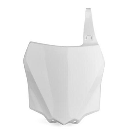POLISPORT 8662900002 : POLISPORT Front Number Plate White Kawasaki KX85/KX100