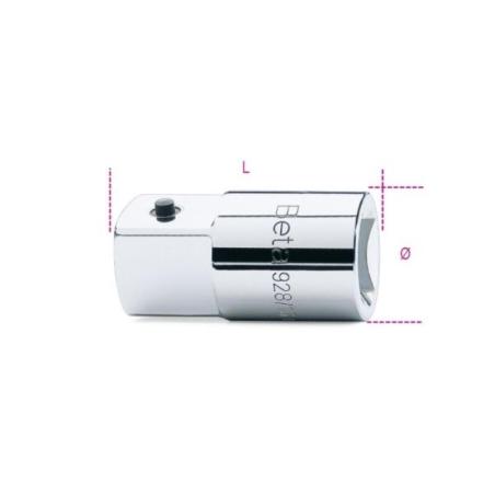 BETA 009280807 : Adaptador con cuadrado BETA hembra 3/4” y macho 1”