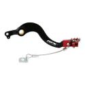RFX FXRB1070099RD : Pedal de freno trasero RFX Pro FT (negro/rojo) - Honda CRF250
