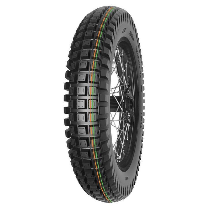 MITAS 70001077 : Neumático MITAS TRIAL X-PRO 120/100R18 68M TL/TT SUPER SOFT ORANGE GREEN