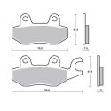 TECNIUM MSR455 : Pastillas de freno Tecnium Professional Racing sinterizadas - MSR455