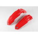 UFO  : Kit guardabarros delantero & Trasero UFO OEM Color rojo Honda CRF450R
