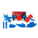 RACETECH R-KITKTM-CL0-528 : Kit plastica RACETECH Vintage Azul/Naranja Limited Edition KTM