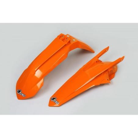 UFO  : Kit guardabarros delantero & Trasero UFO OEM Color naranja KTM