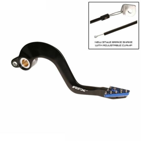 RFX FXRB4040199BU : Pedal de freno trasero RFX Pro ST (anodizado duro negro/azul) - Yamaha YZ125/250